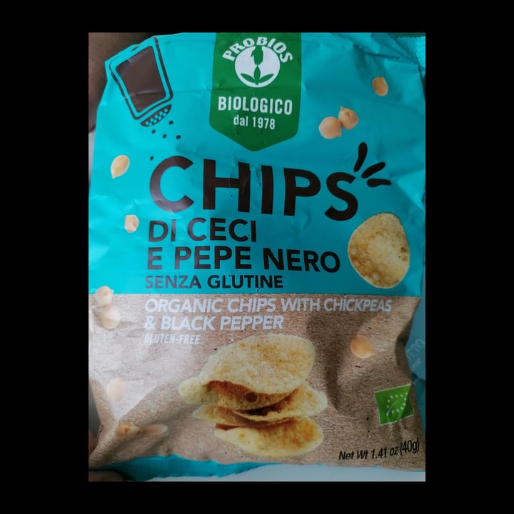 photo of Probios Chips Di Ceci E Pepe Nero shared by @minalogo on  15 Apr 2023 - review