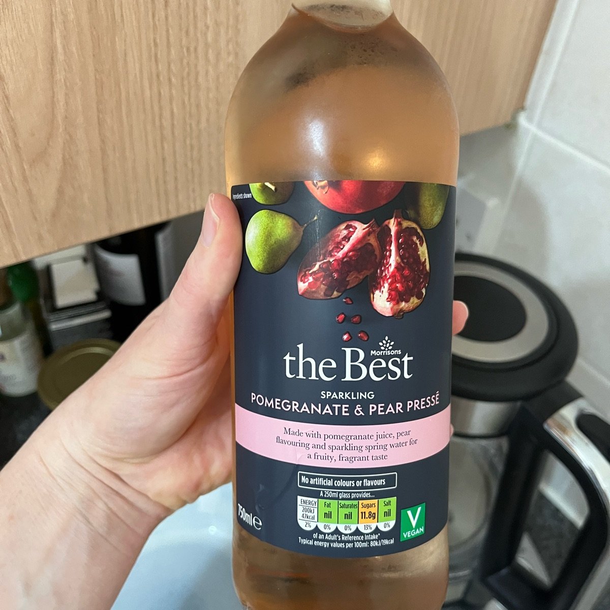 Sparkling Pomegranate & Pear Presse from Morrissons The Best - Vegan ...