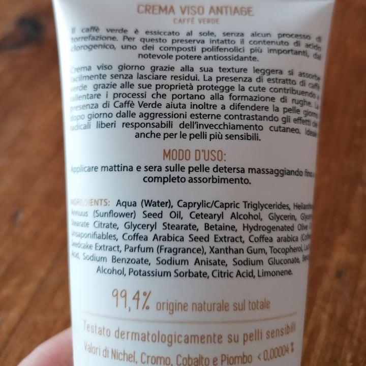 photo of Ekos personal care Crema viso antiage caffè verde shared by @antolilla on  13 Jun 2023 - review