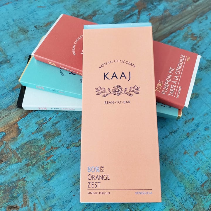 photo of Kaaj Chocolate Kaaj Orange Zest 80% Dark shared by @mattjw on  29 May 2023 - review
