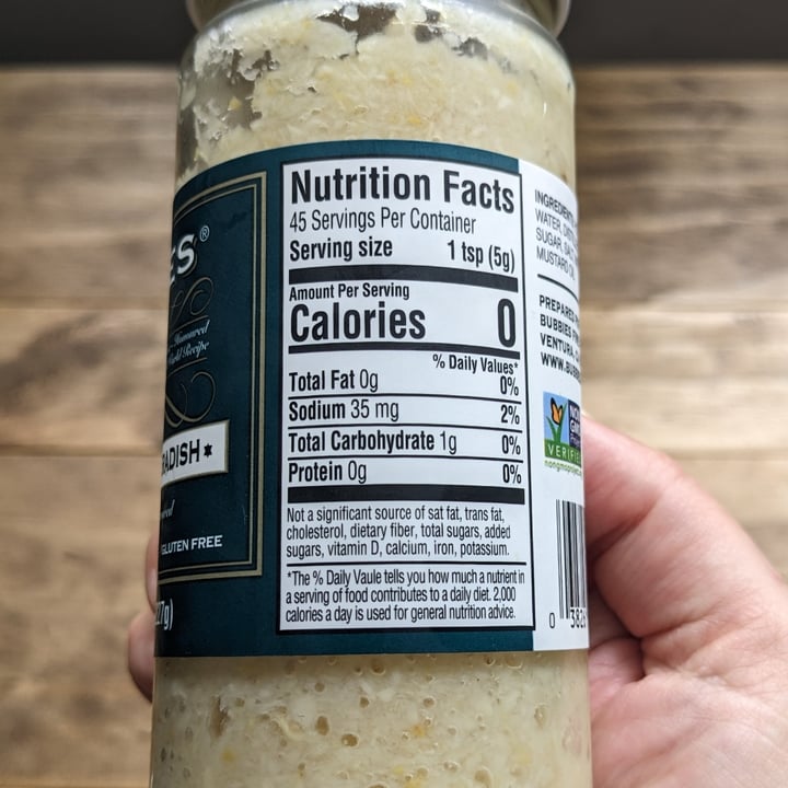 photo of Bubbies prepared horseradish shared by @twistedbakery on  20 Jun 2023 - review