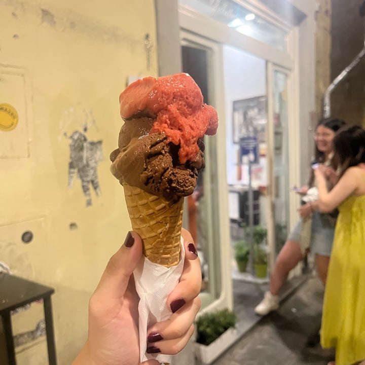 photo of DONDURMACI Gelateria Della Passera Chocolate And Strawberry Gelato shared by @veggie5 on  08 Jun 2023 - review