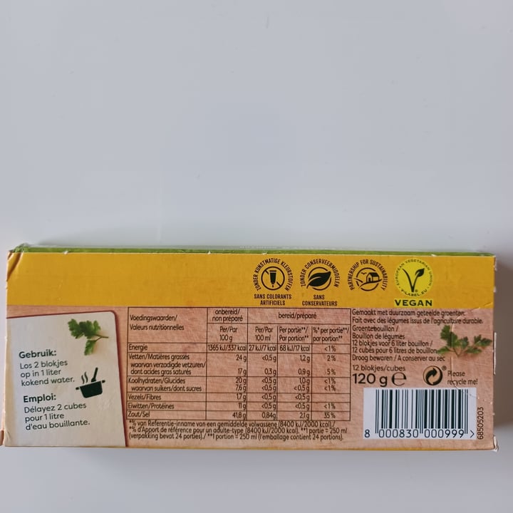 photo of Knorr Groenten Legumes Bouillon shared by @sncardin on  24 Feb 2023 - review
