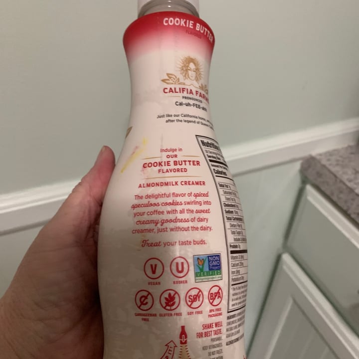 photo of Califia Farms Almond Milk Creamer Cookie Butter shared by @onehungryvegan on  22 Jun 2023 - review
