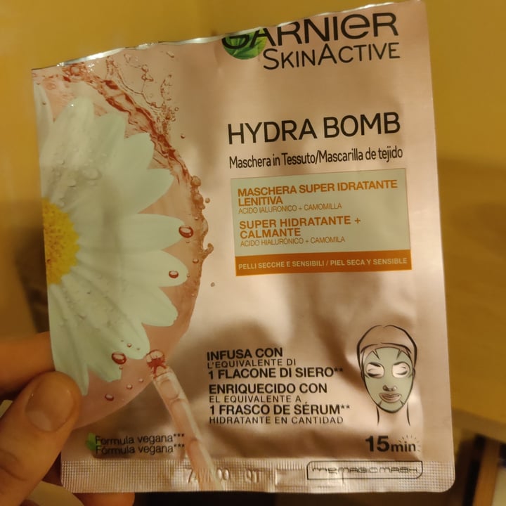photo of Garnier Hydra Bomb Maschera In Tessuto Super Idratante/Lenitiva shared by @lucianothecat on  26 Jun 2023 - review