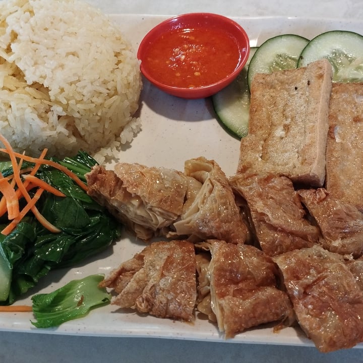 photo of Red Apple Vegetarian 红苹果素食 Vegetarian Chicken Rice shared by @xrchua93 on  01 Apr 2023 - review