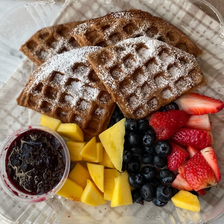 photo of Barely Vegans waffle shared by @veganfoodcrazy on  30 Apr 2023 - review