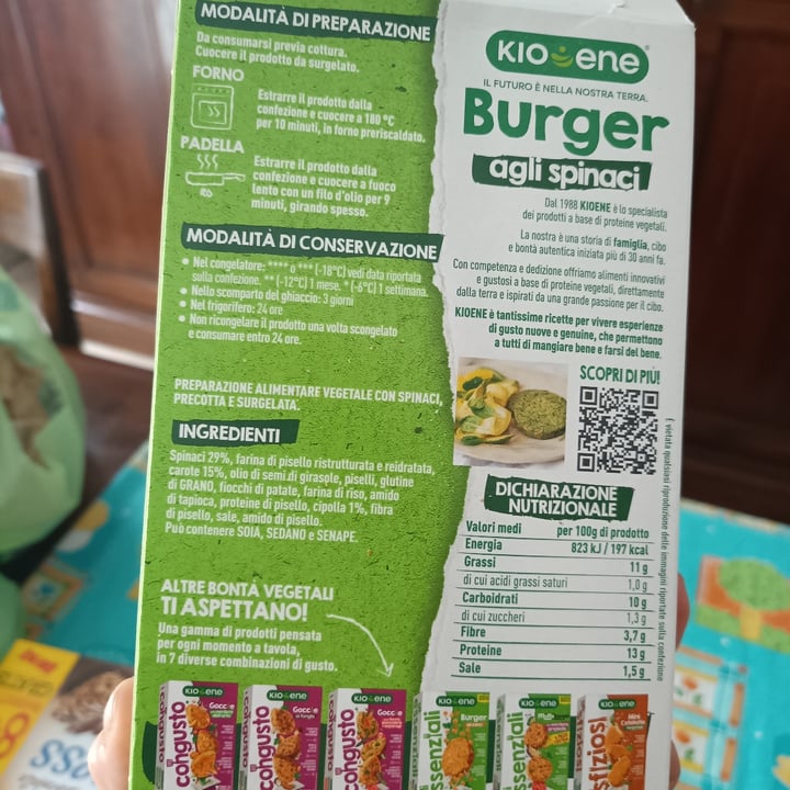 photo of Kioene Burger agli Spinaci shared by @arielasalcini on  16 May 2023 - review