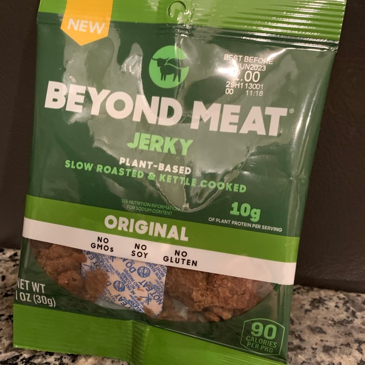 photo of Beyond Meat original jerky shared by @friendlyvegan on  14 Jan 2023 - review