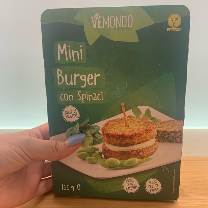 photo of Vemondo Mini burger con spinaci shared by @carola9 on  03 May 2023 - review