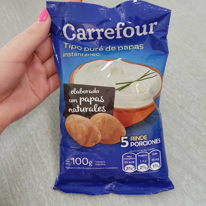 photo of Carrefour Puré de papas instantáneo shared by @vegan-hola on  03 Feb 2023 - review