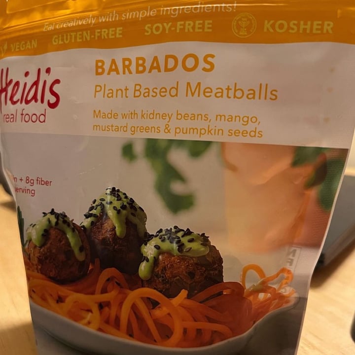 photo of Heidi’s Real Food Barbados Plant Based Meatballs shared by @myblissfuljourney on  17 Jul 2023 - review