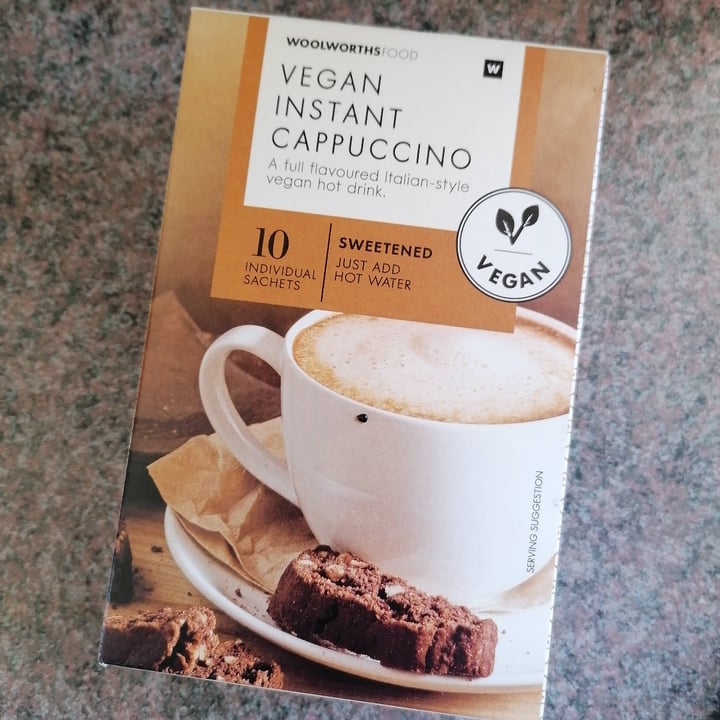 photo of Woolworths Food Vegan instant Cappuccino shared by @leeanneeatsvegan on  07 Mar 2023 - review