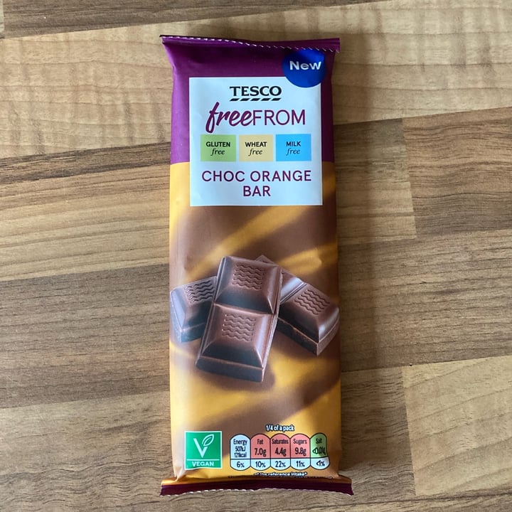 photo of Tesco Free From Orange Chocolate Bar shared by @louiseg on  07 Jun 2023 - review