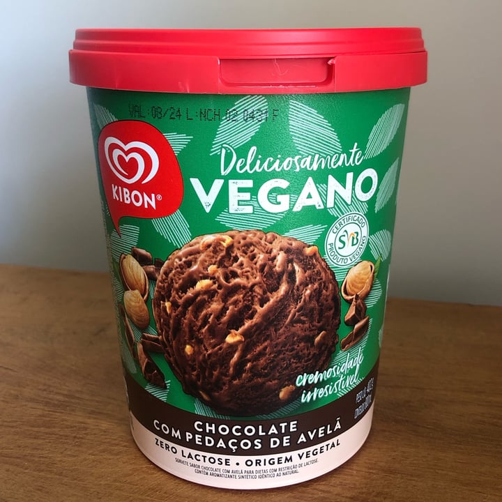 photo of Kibon  Chocolate com Pedaços De Avelã shared by @sandrafreitas on  21 Dec 2022 - review