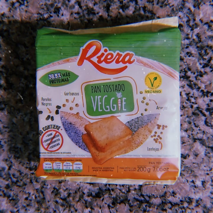 photo of Riera Pan Tostado Veggie shared by @nanicuadern on  16 Mar 2023 - review