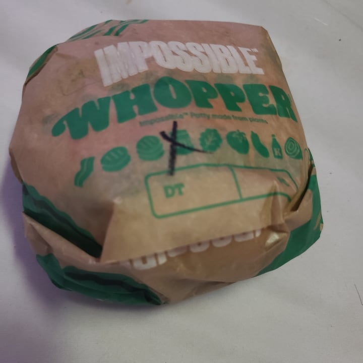 photo of Burger King Impossible Whopper No Cheese Or Mayo shared by @veganstuff107 on  20 Jul 2023 - review