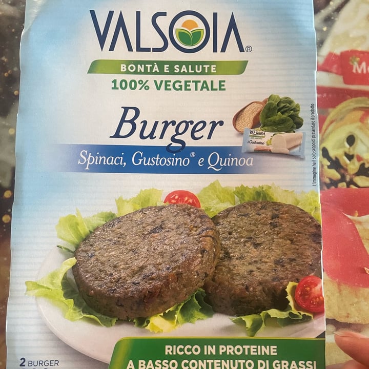 photo of Valsoia Burger spinaci, gustosino e quinoa shared by @ammi on  18 Mar 2023 - review