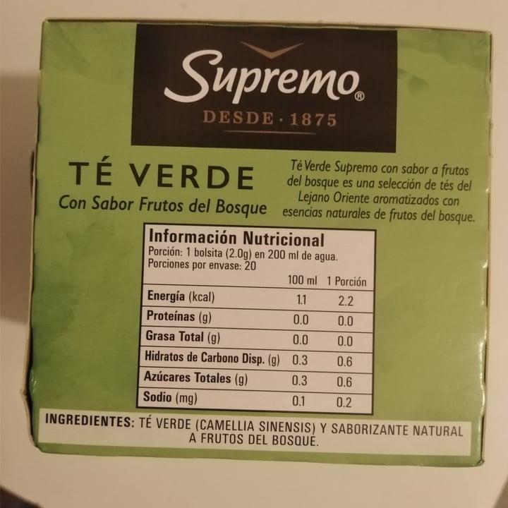 photo of Té Supremo Té verde Supremo Berries shared by @nattshippie on  15 Apr 2023 - review