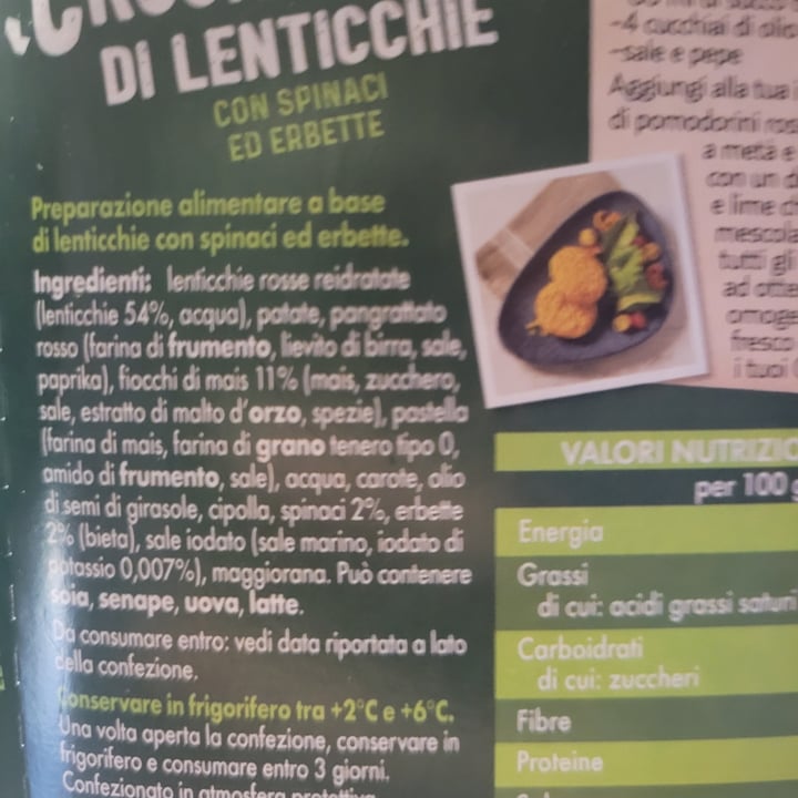 photo of Zerbinati Crockburger Di Lenticchie Con Spinaci Ed Erbette shared by @gianirene on  28 Jun 2023 - review