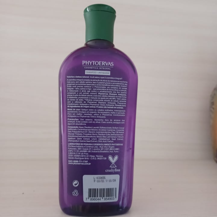 photo of Phytoervas Shampoo Anti Queda shared by @vansmatos on  22 May 2023 - review