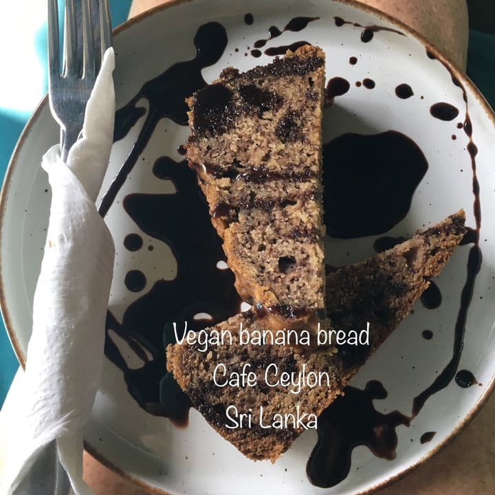 photo of Café Ceylon - Ahangama vegan banana cake shared by @gillhibbitt on  24 Dec 2022 - review