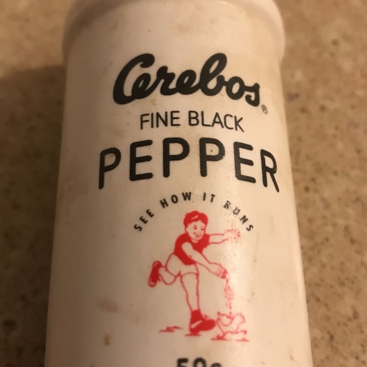 photo of Cerebos fine black pepper shared by @noahtheveg on  22 Jun 2023 - review