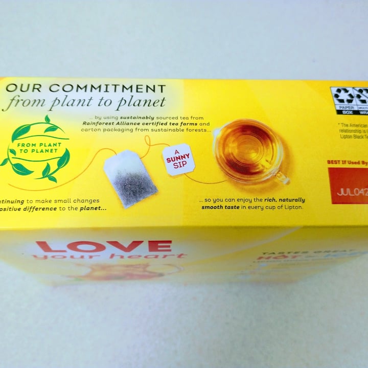 photo of Lipton Black tea shared by @forestnymph on  29 Apr 2023 - review