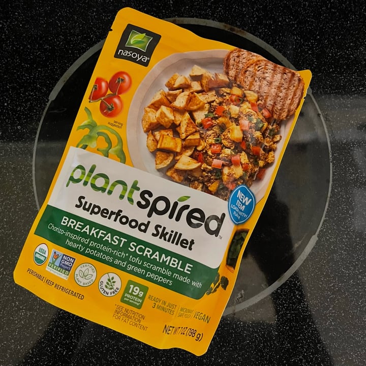photo of Nasoya Plantspired superfood skillet breakfast scramble shared by @kugelblitz0x1 on  10 May 2023 - review