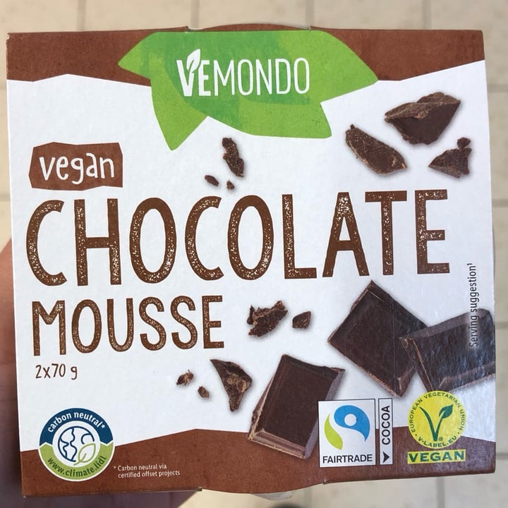 photo of Vemondo vegan chocolate mousse shared by @seitansistah on  26 Jan 2023 - review