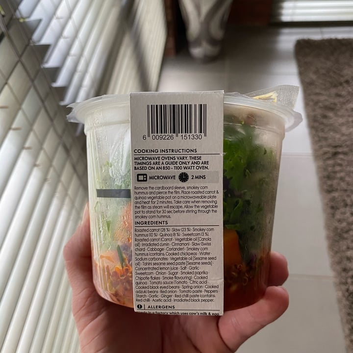 photo of Woolworths Food Roasted carrot & quinoa vegetable pot shared by @neale on  09 Feb 2023 - review