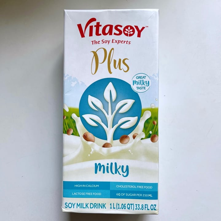 Vitasoy Plus Milky Flavor Soy Milk Drink Review abillion