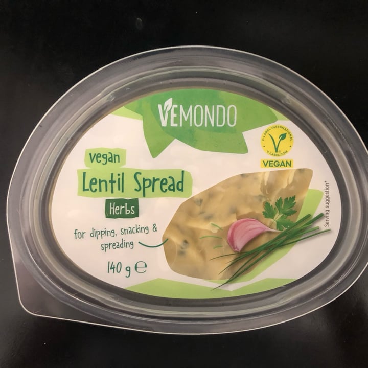photo of Vemondo Lentil Spread Herbs shared by @lisbethsalander on  08 Aug 2023 - review