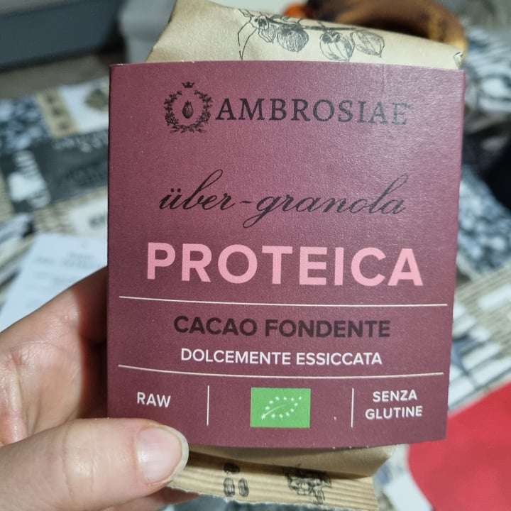 photo of Ambrosiae Granola proteica cacao fondente shared by @francy82 on  18 Feb 2023 - review