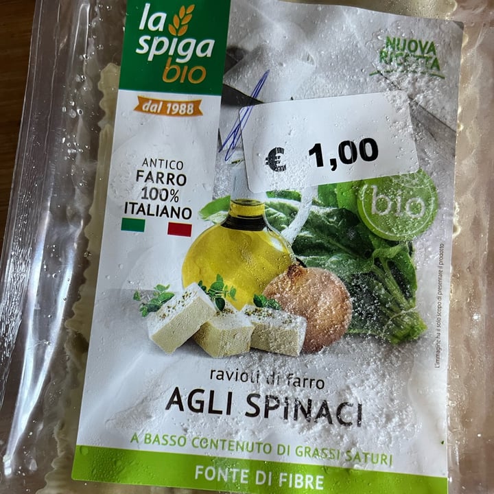 photo of La Spiga Bio Ravioli di Farro agli spinaci shared by @ambra95 on  24 Jan 2023 - review