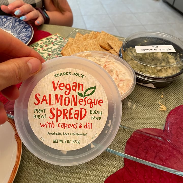 photo of Trader Joe's Vegan Salmonesque Spread shared by @mikael on  27 Dec 2022 - review
