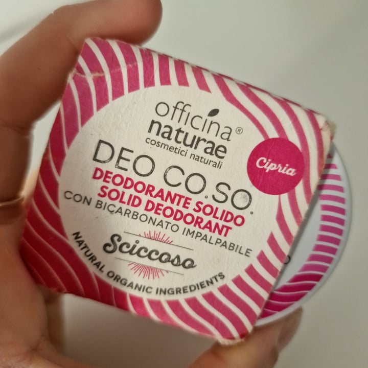 photo of Officina naturae Deo Co.So. Deodorante solido Sciccoso shared by @giulibv on  10 Apr 2023 - review