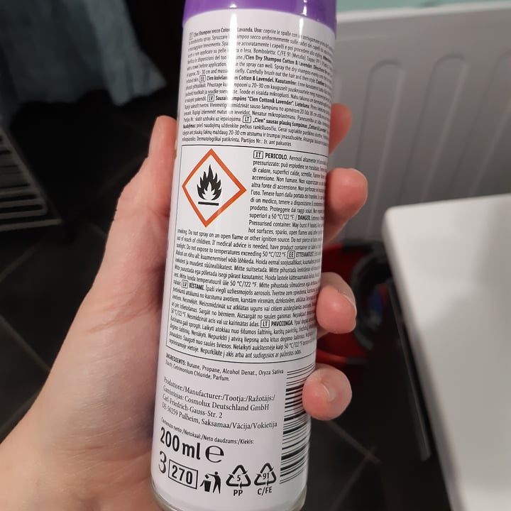 photo of Cien shampoo a secco lavanda shared by @silviaghibs on  22 Jun 2023 - review