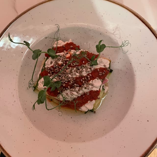 Photo of the dish “Mediterranean lasagne (raw)”