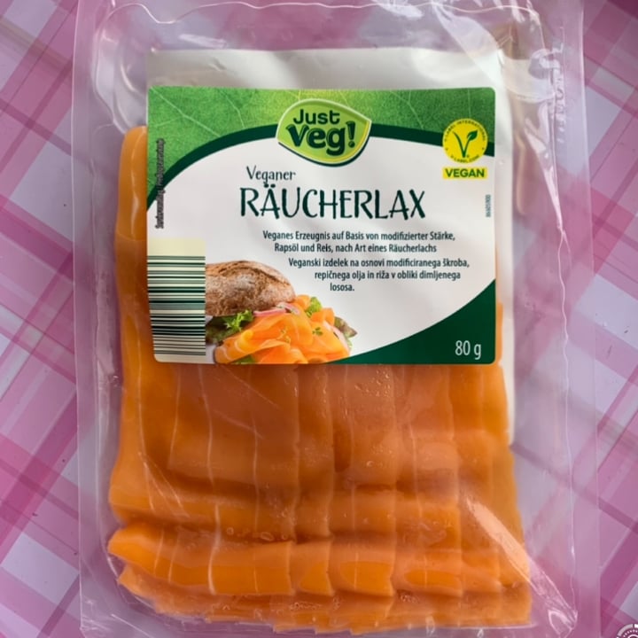photo of Just Veg! (ALDI Italy) Räucherlax shared by @slovenianveganfinds on  25 Jul 2023 - review