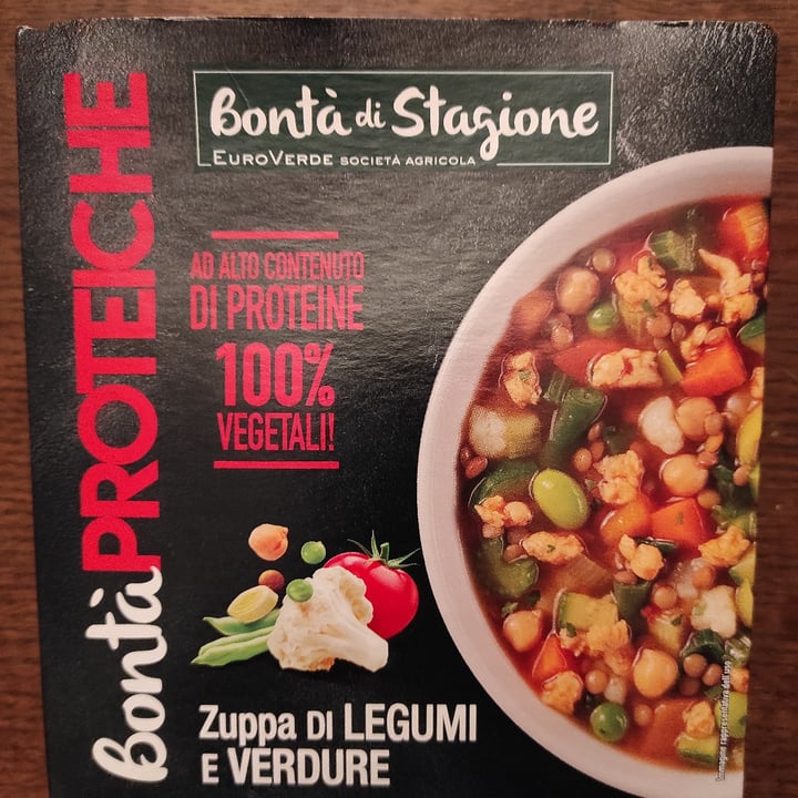 photo of Bontà di stagione zuppa di legumi e verdure proteica shared by @tuscanvegan on  12 Feb 2023 - review