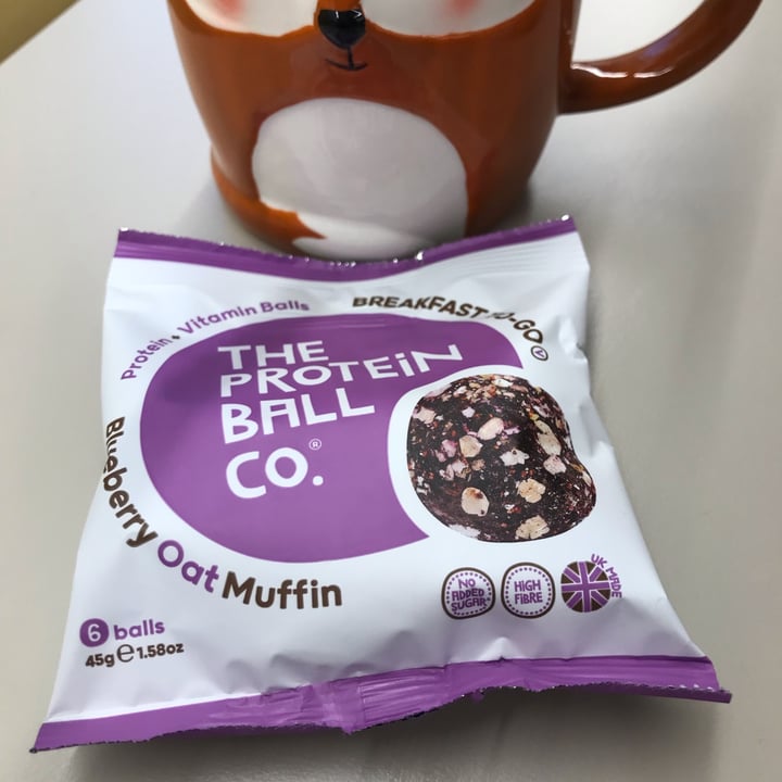 photo of The Protein Ball Co. Blueberry Oat Muffin shared by @veganitas on  22 Feb 2023 - review