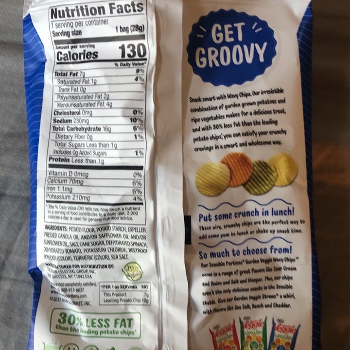 photo of Sensible Portions® Garden Veggie Wavy Chips - Sea Salt shared by @guagster on  03 Mar 2023 - review