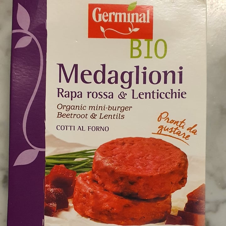 photo of Germinal Bio Medaglioni Di Rapa Rossa E Lenticchie shared by @gigiavegan on  06 Apr 2023 - review