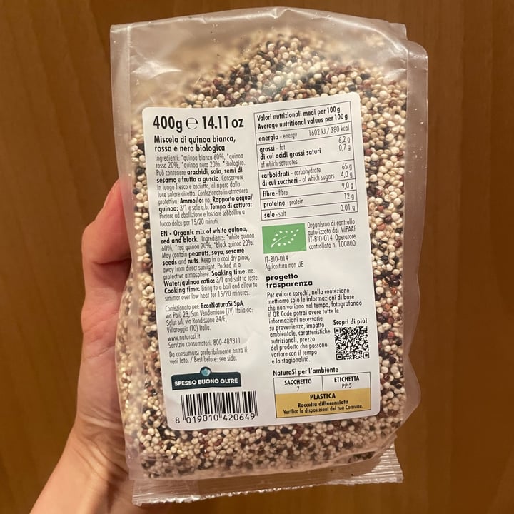 photo of Natura Sì Quinoa Mix shared by @cinziagilmore on  04 Aug 2023 - review