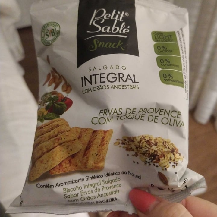 photo of Petit Sablé Snack Ervas de provence com toque de Oliva shared by @vetbrunarossato on  25 Feb 2023 - review