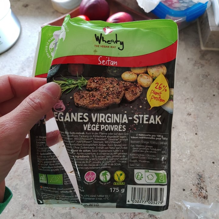 photo of Wheaty Veganes Virginia-Steak shared by @saechsine on  25 Jul 2023 - review