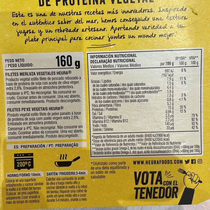 photo of Heura Filetes Merluza shared by @manobispo on  06 Apr 2023 - review