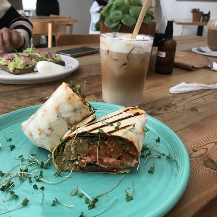 photo of Wildsprout Greek falafel wrap shared by @jessamygraham on  22 Dec 2022 - review