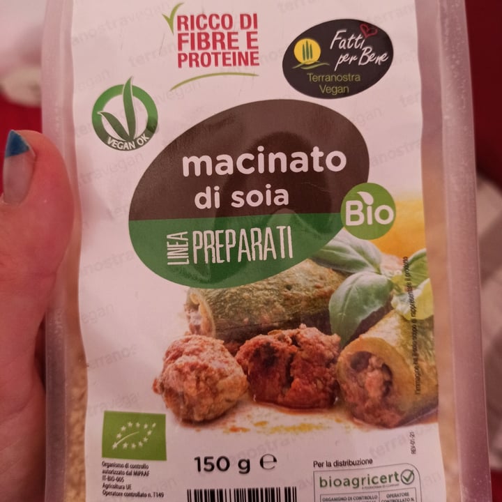 photo of Terra Nostra food srl Macinato di soia biologico shared by @metalcricia on  27 Mar 2023 - review
